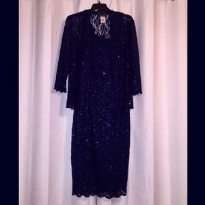 Alex Evenings - Dillard's sparkly lace dress